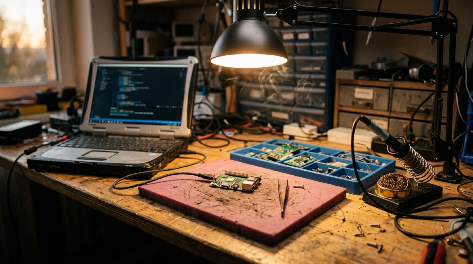 Foundry - Flash any device from a Chrome tab, share one firmware component library across products, and update fielded devices over the air with automatic rollback.